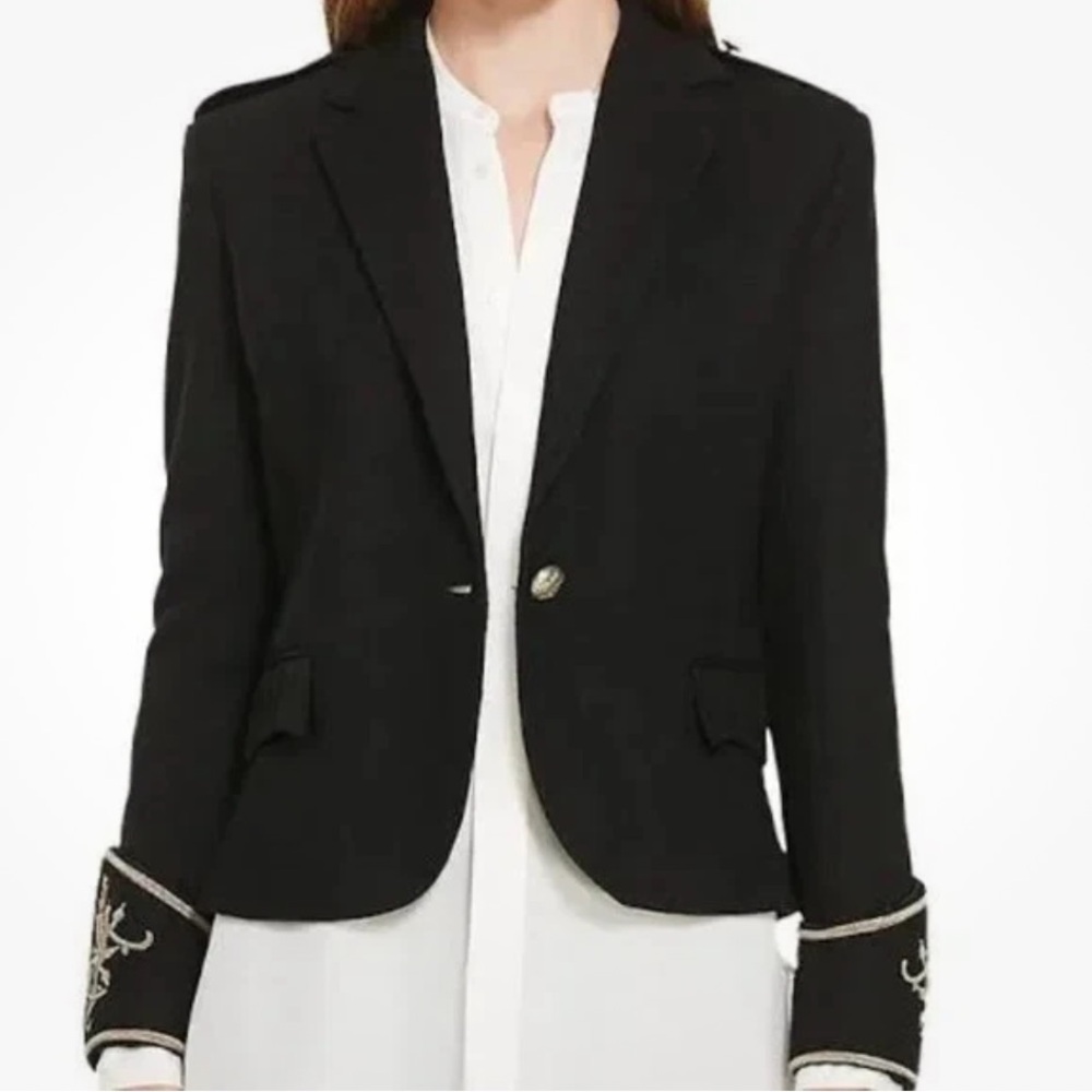 NWT Rare Ralph Lauren Black Military with Elaborate Embroidery Brand New